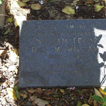 Mc WILLIAMS William Edgar 1909-1992