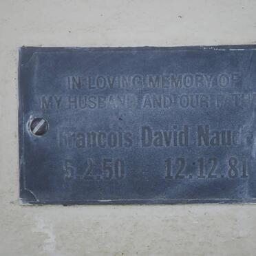 NAUDE Francois David 1950-1981 