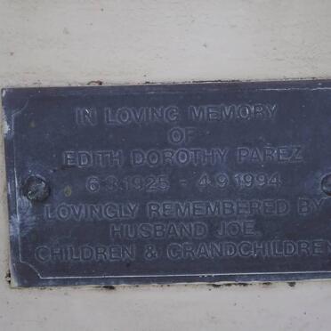 PAREZ Edith Dorothy 1925-1994