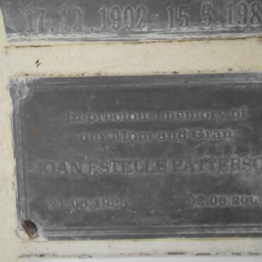 PATTERSON Joan Estelle 1926-2000