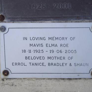 ROE Mavis Elma 1925-2005