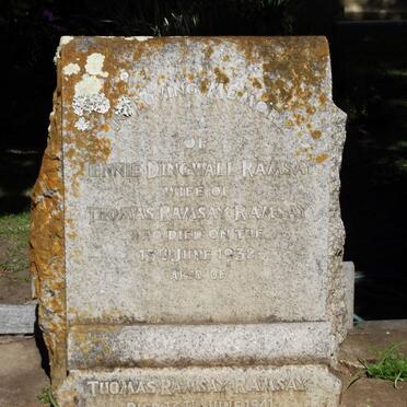 RAMSAY Thomas Ramsay -1941 &amp; Jennie Dingwall -1932