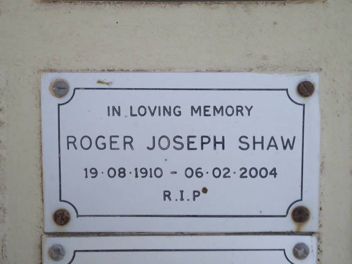 SHAW Roger Joseph 1910-2004