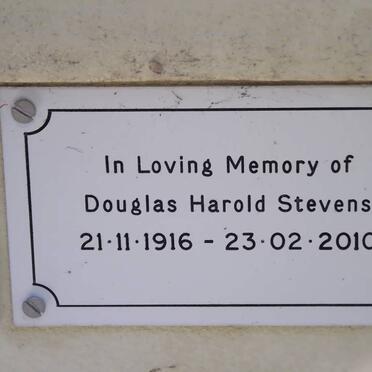 STEVENS Douglas Harold 1916-2010
