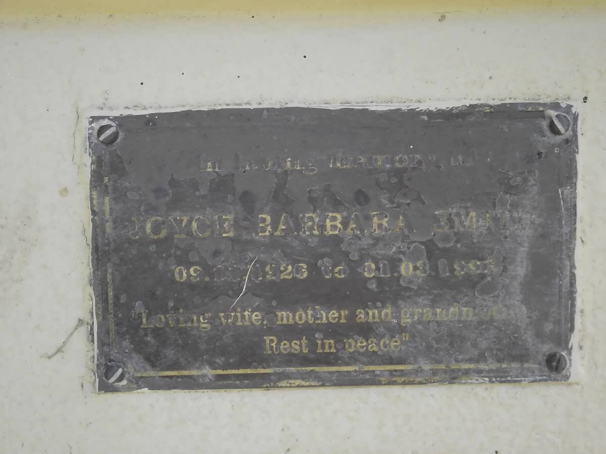 SMITH Joyce Barbara 1926-1993