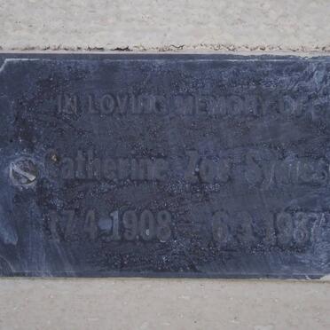 SYMES Catherine Zoë 1908-1987