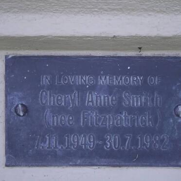 SMITH Cheryl Anne nee FITZPATRICK 1949-1982