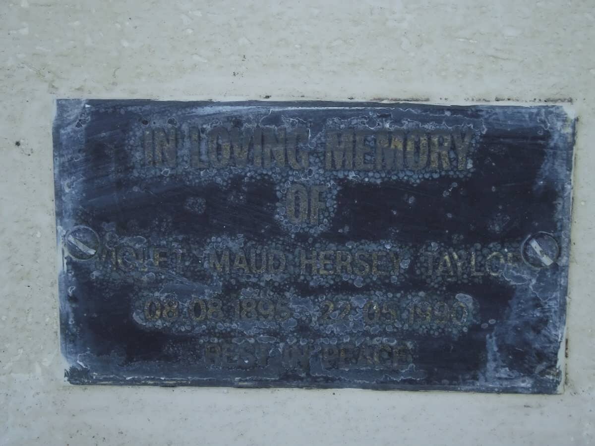 TAYLOR Violet Maud Hersey 1895-1990