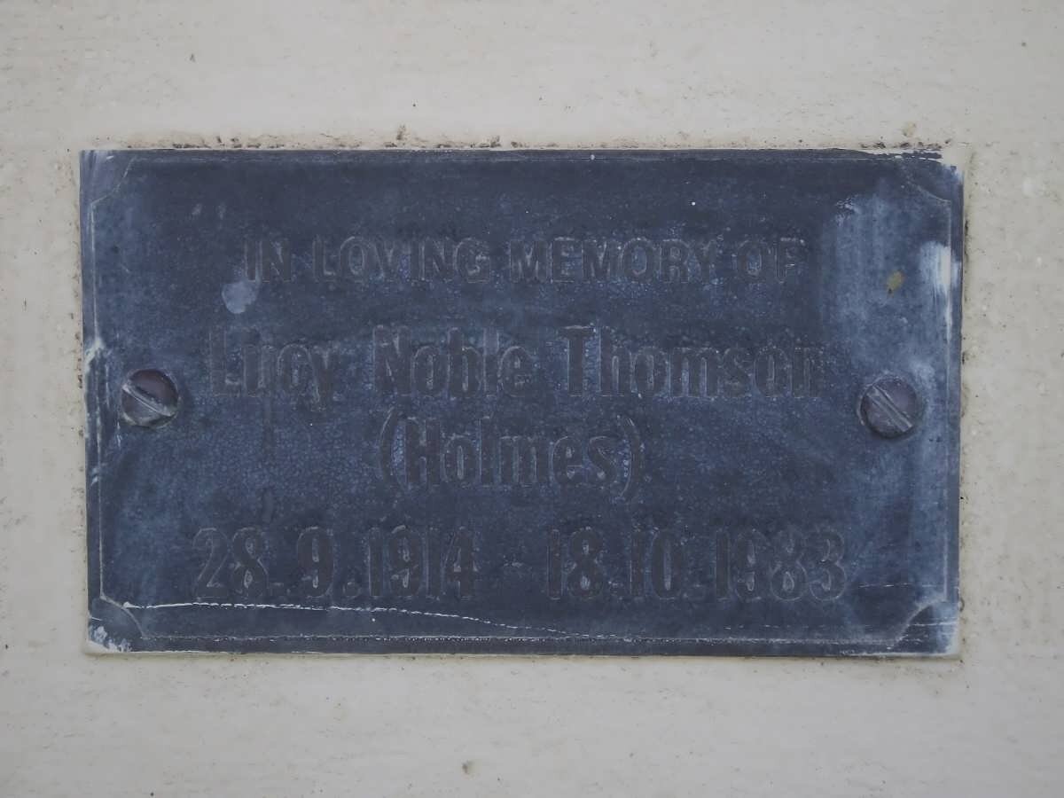 THOMSON Lucy Noble nee HOLMES 1914-1983