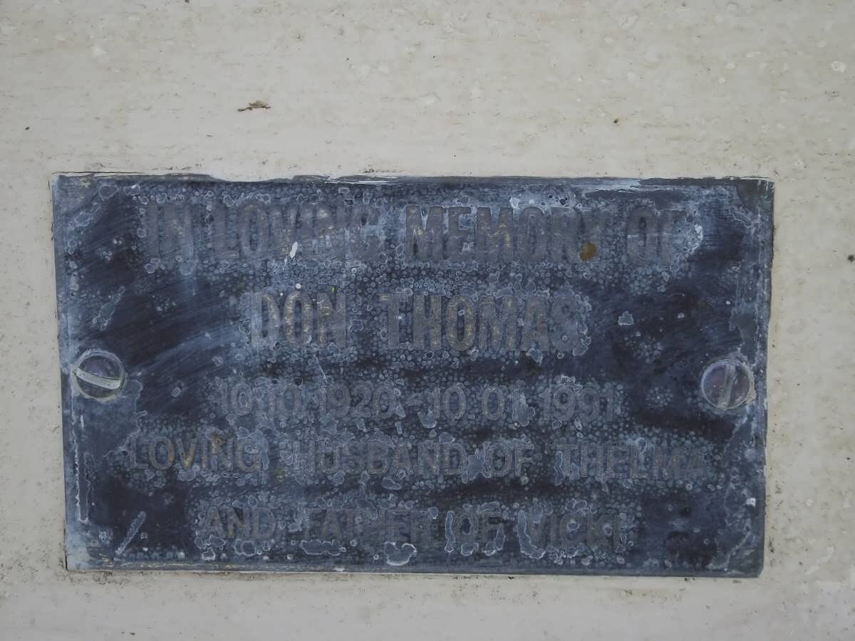 THOMAS Don 1920-1991