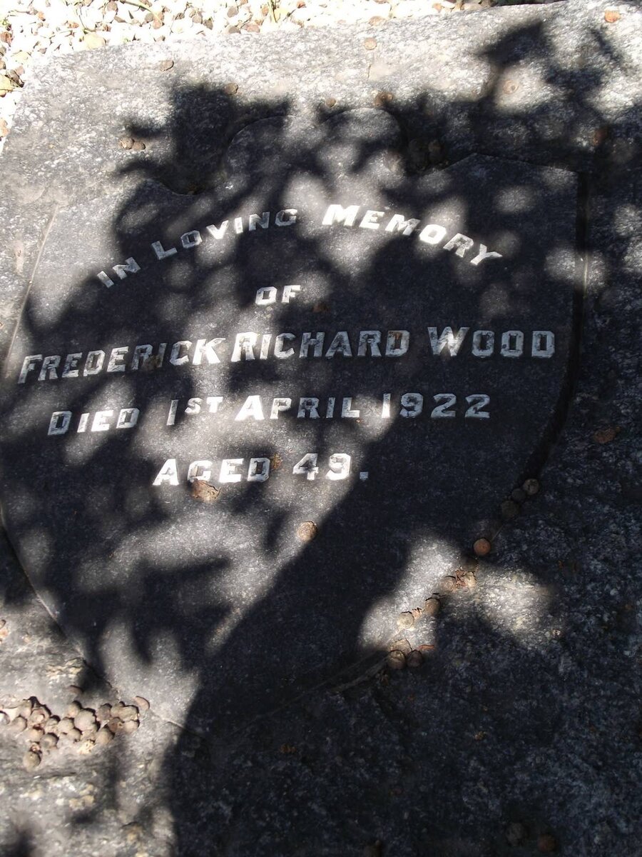 WOOD Frederick Richard -1922