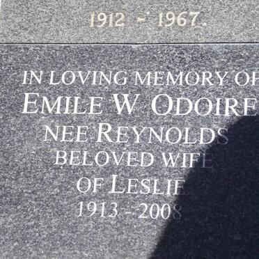 ODOIRE Emile W. nee REYNOLDS 1913-2008