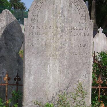 BOWES Caroline Sophia Henrietta -1898