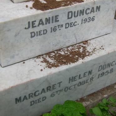 DUNCAN Jeanie -1936 :: DUNCAN Margaret Helen -1958