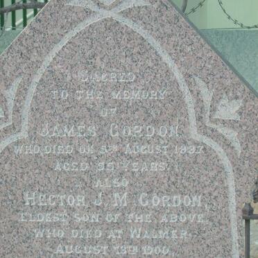 GORDON James 1?7 :: GORDON Hector J.M. -1900