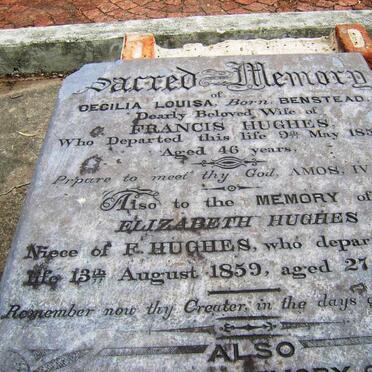 HUGHES Francis -1868 &amp; Cecilia Louisa BENSTEAD -1852