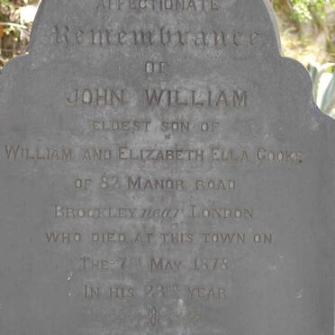 COOKE John William -1878