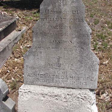 DENNIS William Thomas -18??  &amp; Annie Matilda -1871