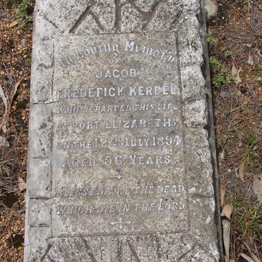 KERDEL Jacob Frederick -1894