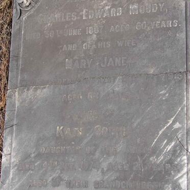 MOODY Charles Edward -1887 &amp; Mary Jane -191? :: MOODY Kate Sophia -1874 