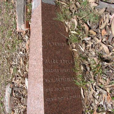 SUTHERLAND Alice Adela -1870 