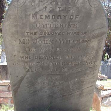 WHARIN John 1906 &amp; Catherine -1865