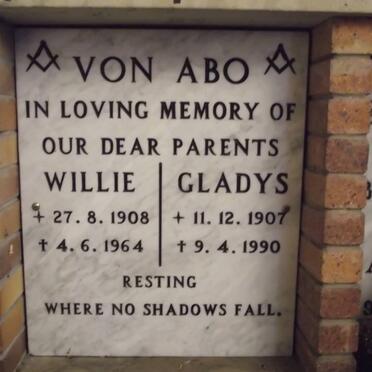 ABO Willie, von 1908-1964 &amp; Gladys 1907-1990