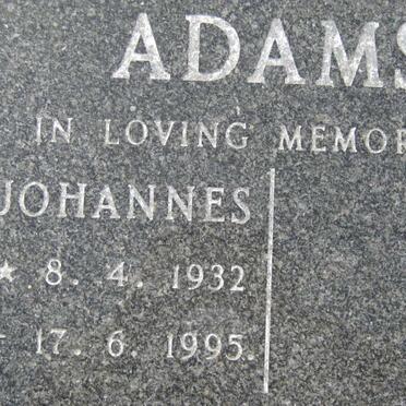 ADAMS Johannes 1932-1995