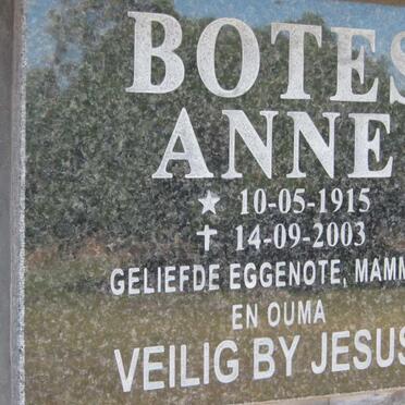 BOTES Anne 1915-2003