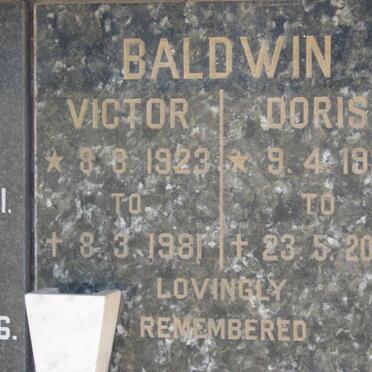 BALDWIN Victor 1923-1981 &amp; Doris 1927-2002