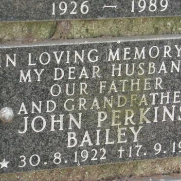BAILEY John Perkins 1922-1989