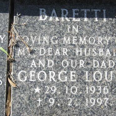 BARETTI George Louis 1936-1997