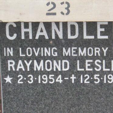 CHANDLER Raymond Leslie 1954-1988
