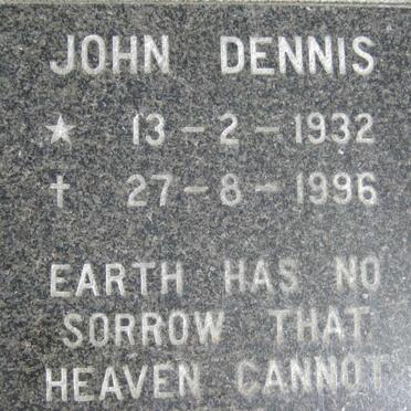 DENNIS John 1932-1996