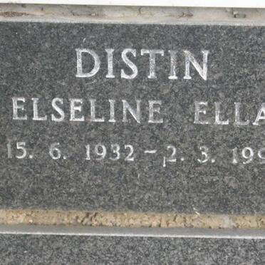DISTIN Elseline Ella 1932-1991