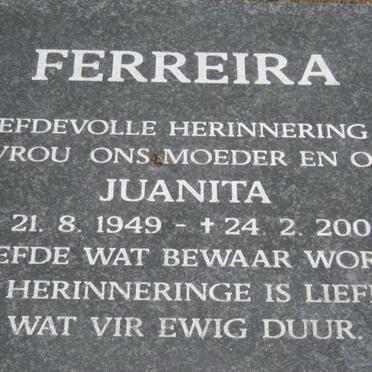 FERREIRA Jaunita 1949-2009