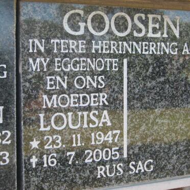 GOOSEN Louisa 1947-2005