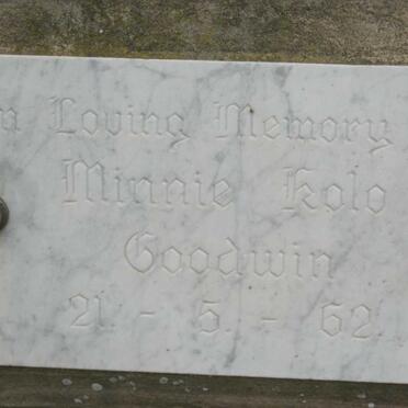 GOODWIN Minnie Kolo -1962