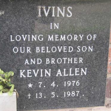 IVINS Kevin Allen 1976-1987