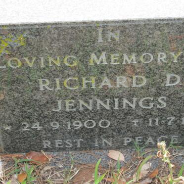 JENNINGS Richard D. 1900-1982