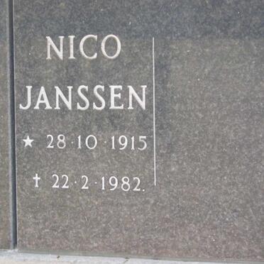 JANSSEN Nico 1915-1982