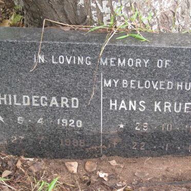 KRUEGEL Hans 1895-1977 &amp; Hildegard 1920-1988