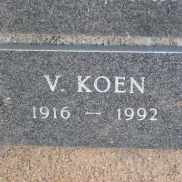 KOEN V. 1916-1992