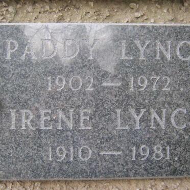 LYNCH Paddy 1902-1972 &amp; Irene 1910-1981