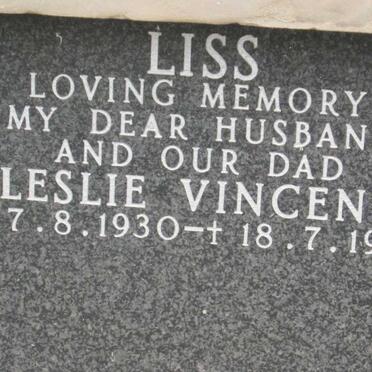 LISS Leslie Vincent 1930-1990