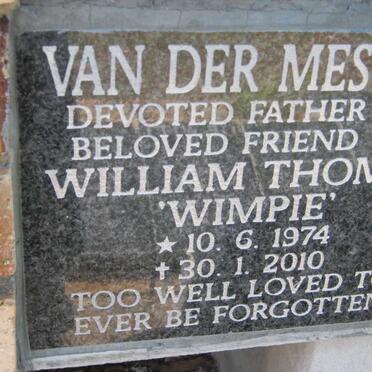 MESCH William Thomas, van der 1974-2010
