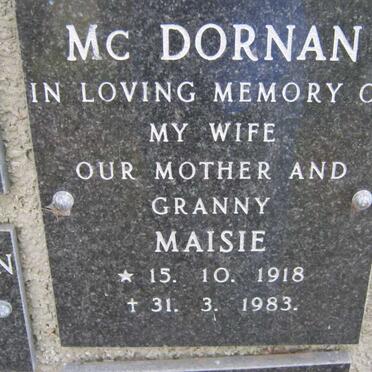 Mc DORNAN Maisie 1918-1983