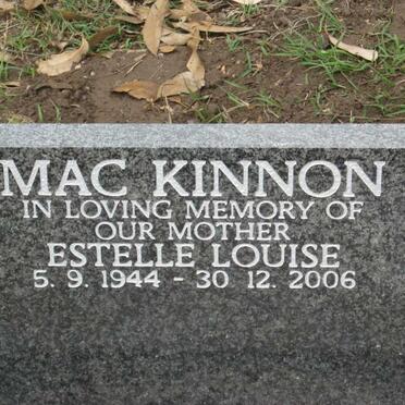 MAC KINNON Estelle Louise 1944-2006