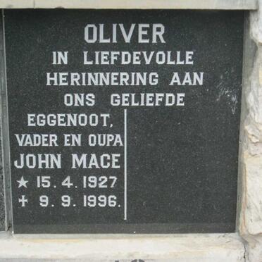 OLIVER John Mace 1927-1996