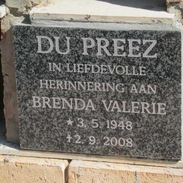 PREEZ Brenda Valerie, du 1948-2008